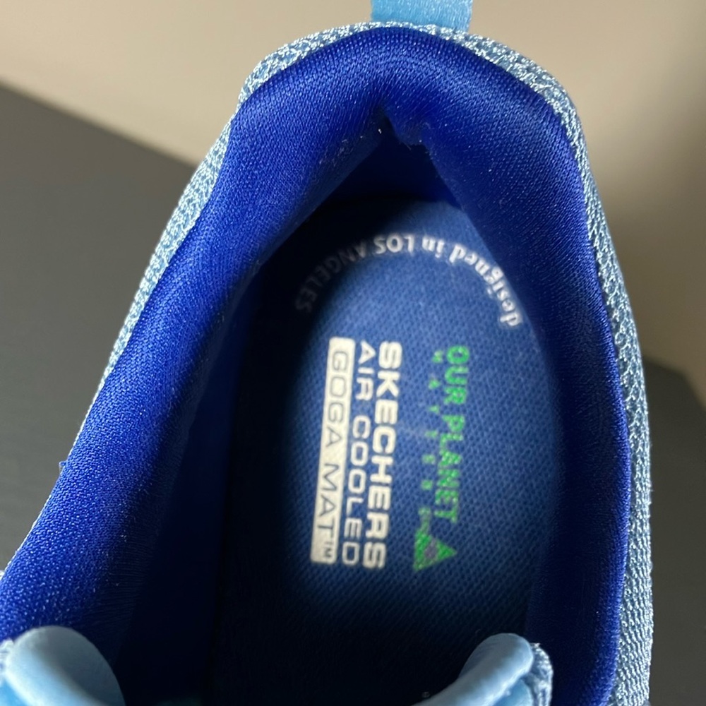 Skechers Go Run Blue Athletic Shoes Size 8M - Picture 6 of 8